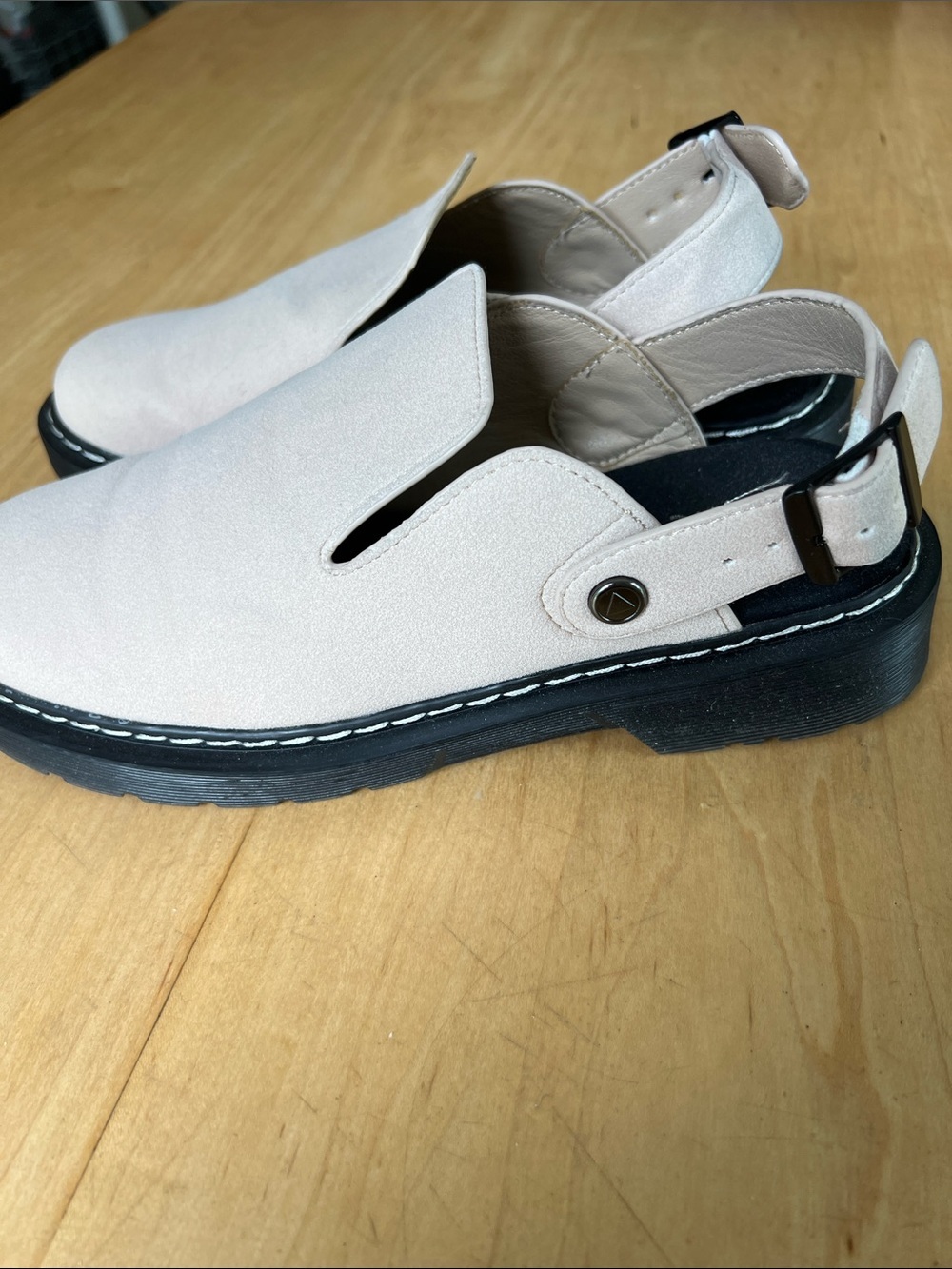 Casual Slingback Loafers in Light Beige - Picture 3 of 5